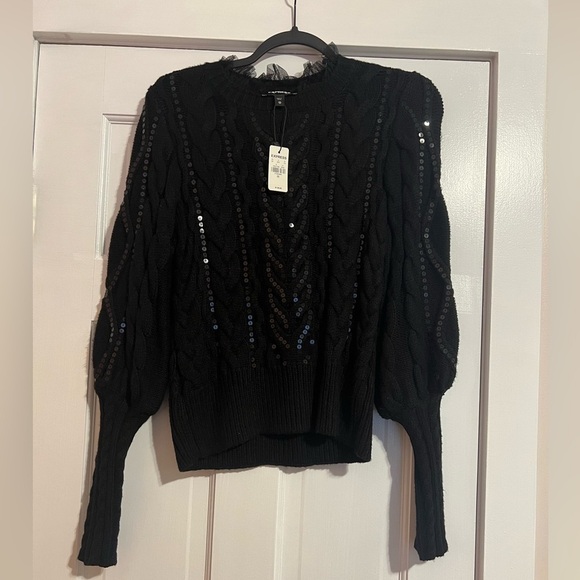 EXPRESS • SEQUINS •SWEATER NWT - Picture 1 of 5